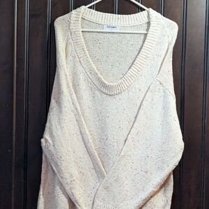 Old Navy Women's Speckled Confetti V-Neck Sweater